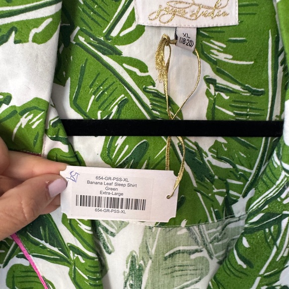NWT Jaye’s studio Green Leaf Print Women's Sleepwear Set size XL - Picture 3 of 4
